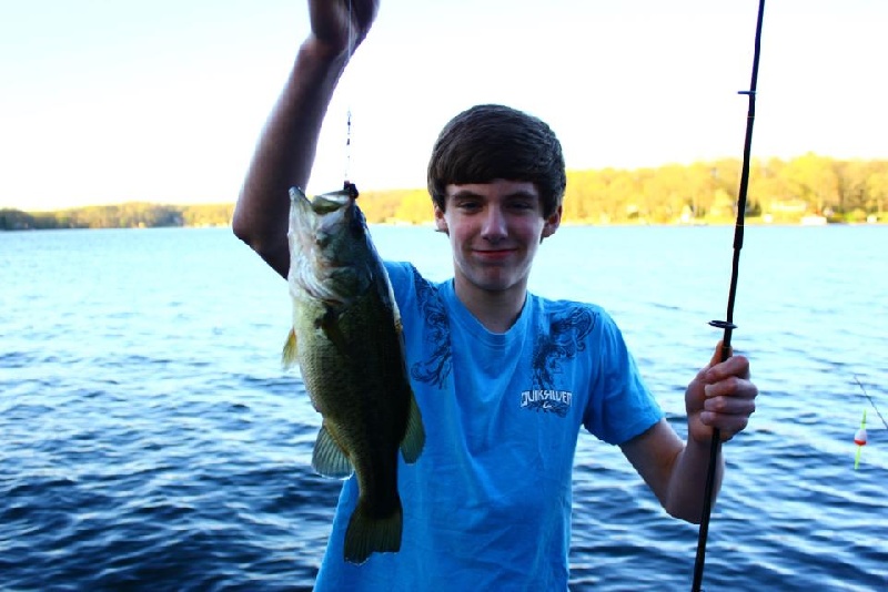 Good bass fishing day near Victory Gardens