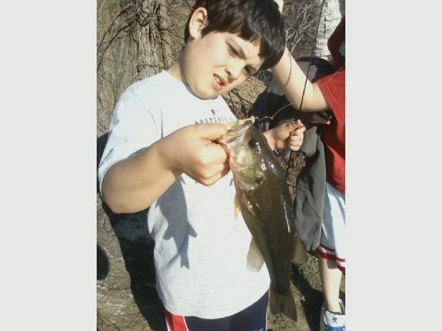 Bass at millpond near South Plainfield