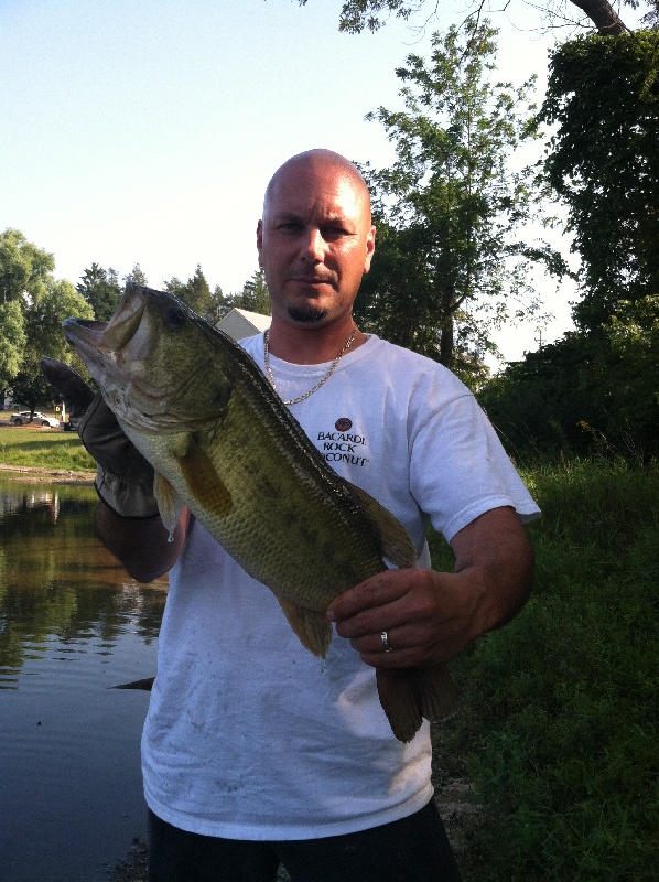 my trophy bass near Hackettstown