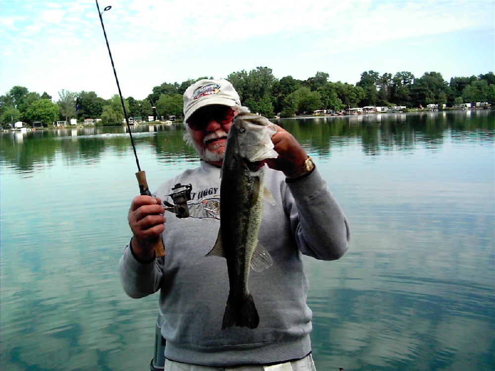 Al's big bass near Mansfield Township