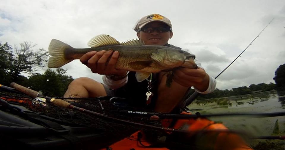 Kayak Bassing near Woodlynne