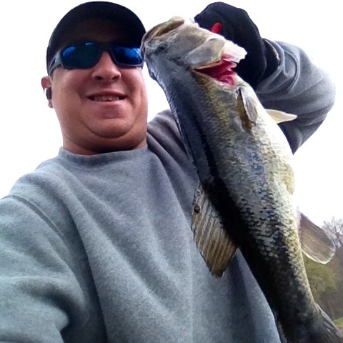 my second largemouth bass i got near Wyckoff