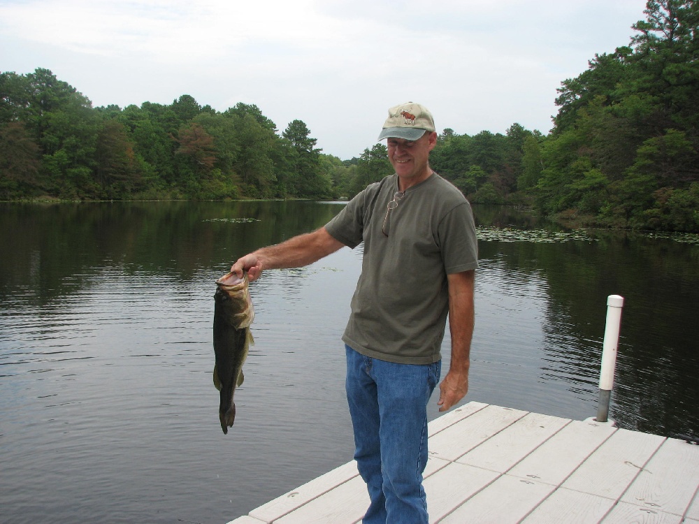 This should have been my bass, not the husband's! near Voorhees Township